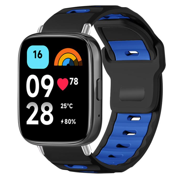 xDfind Flat-head Dual-color Silicone Watch Band, For Redmi Watch 3 Active / Watch 3 Lite