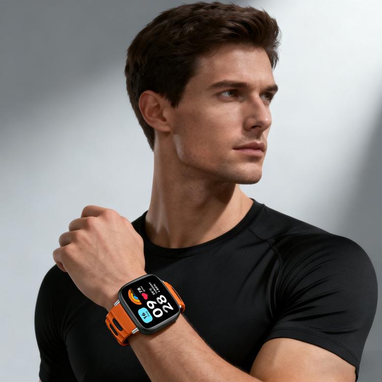 xDfind Flat-head Dual-color Silicone Watch Band, For Xiaomi Band 10 Pro / 9 Pro / Redmi Watch 6