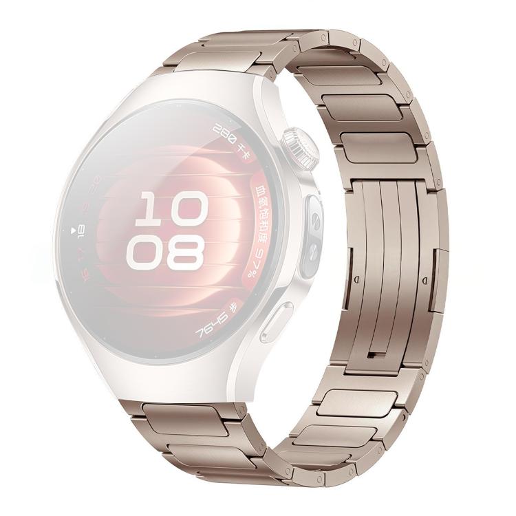xDfind Quick-release Fold-over Clasp Titanium Alloy Watch Band, For Huawei Watch 5 42mm