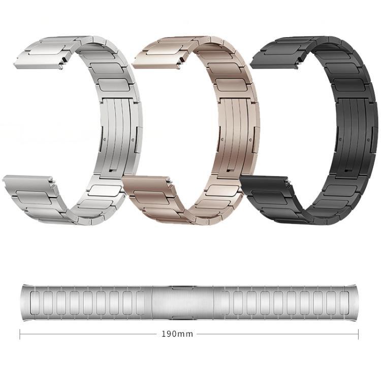 xDfind Quick-release Fold-over Clasp Titanium Alloy Watch Band, For Huawei Watch 5 42mm
