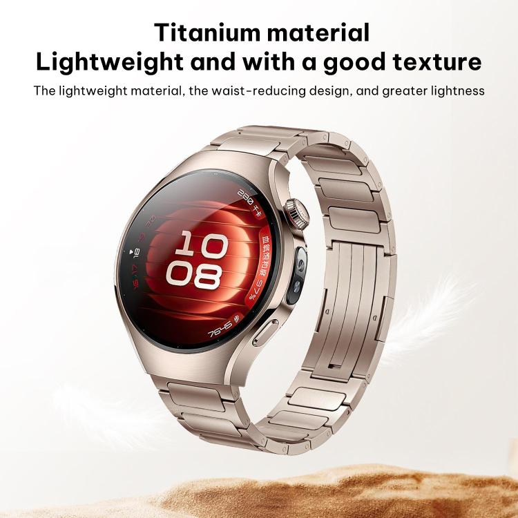 xDfind Quick-release Fold-over Clasp Titanium Alloy Watch Band, For Huawei Watch 5 42mm