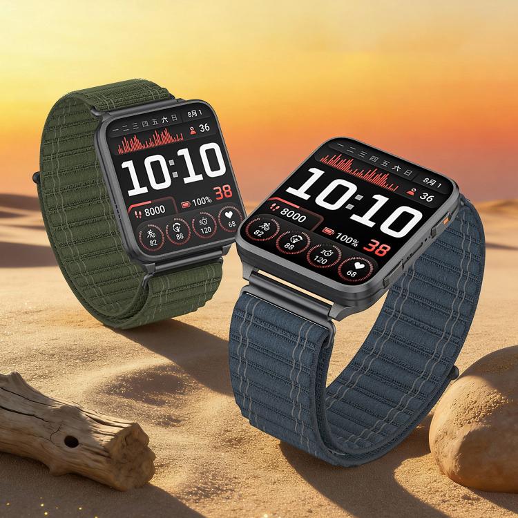 xDfind Mountain Wave Pattern Nylon Watch Band, For Garmin Venu X1