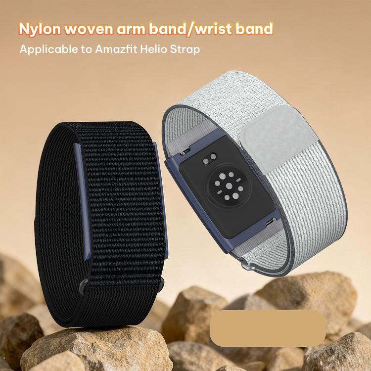 For Amazfit Helio Strap xDfind Covered Nylon Loop Band, 280mm Wristband