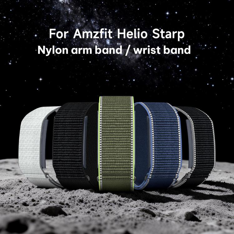 For Amazfit Helio Strap xDfind Covered Nylon Loop Band, 420mm Arm Strap
