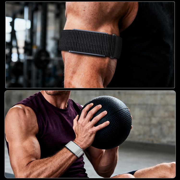 For Amazfit Helio Strap xDfind Covered Nylon Loop Band, 420mm Arm Strap