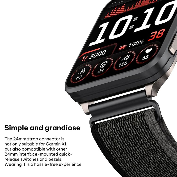 xDfind Wild Path Loop Nylon Woven Quick-release Watch Band, For Garmin Venu X1