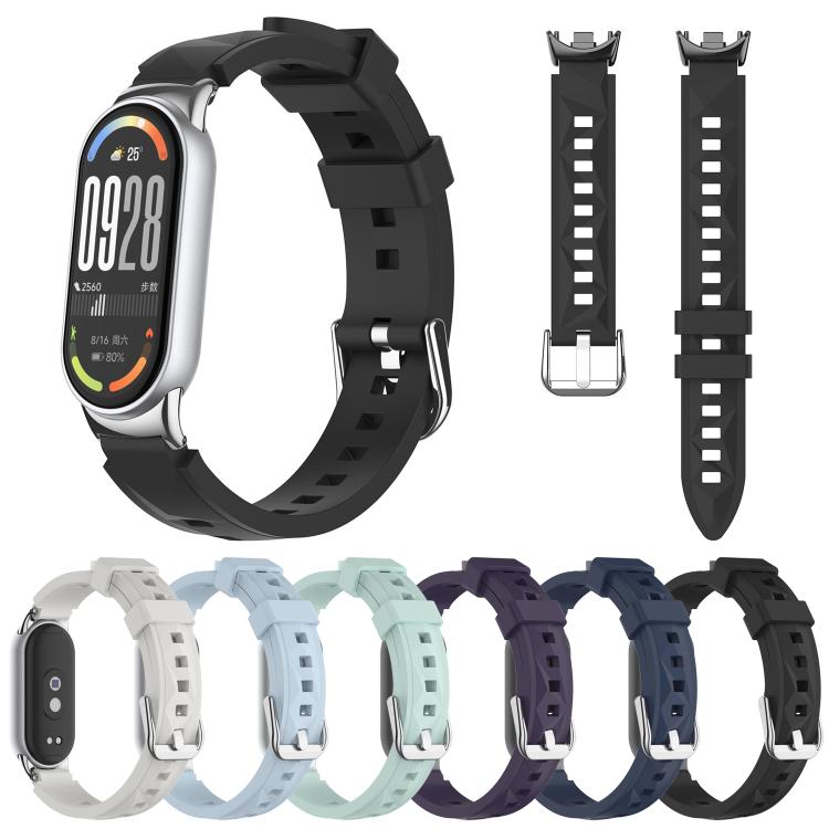 xDfind Diamond Texture 3D Silicone Watch Band, For Xiaomi Smart Band 11 / 10 / 9 / 8