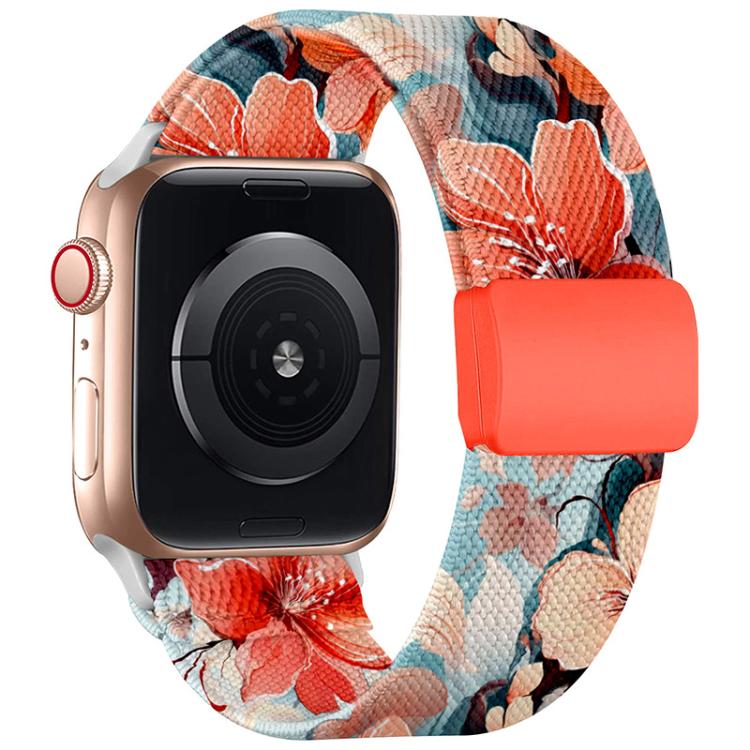 xDfind Elastic Nylon Braided Magnetic Buckle Watch Band, For Apple Watch 42 / 44 / 45 / 46 / 49mm