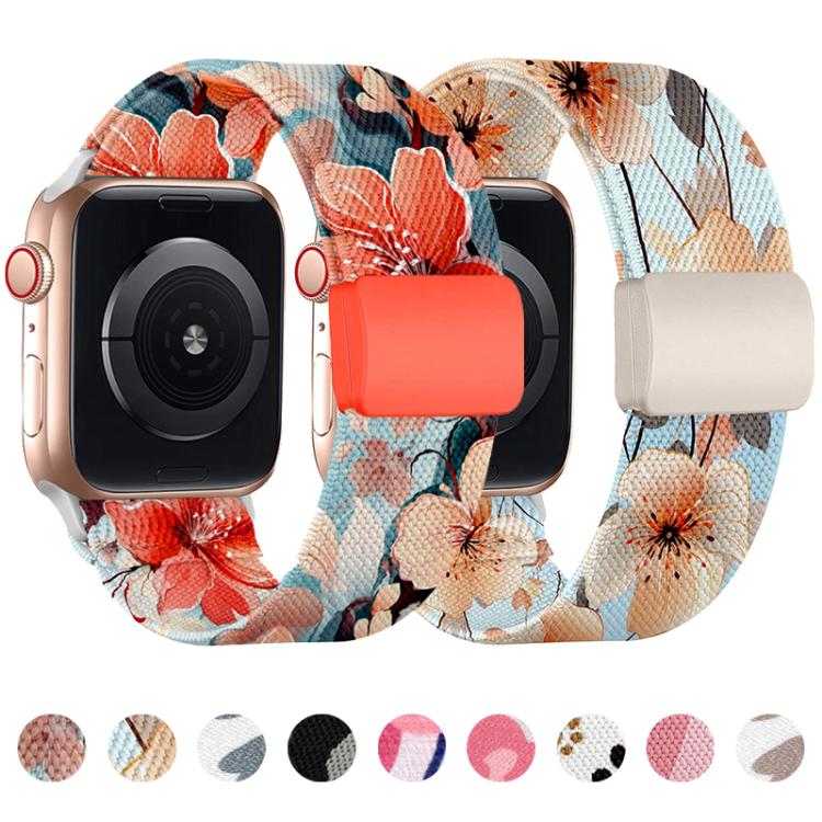 xDfind Elastic Nylon Braided Magnetic Buckle Watch Band, For Apple Watch 42 / 44 / 45 / 46 / 49mm