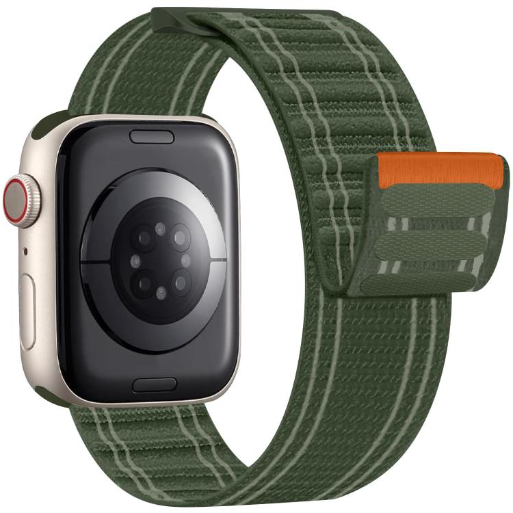 xDfind Nylon Loop Woven Hook and Loop Fastener Watch Band, For Apple Watch 42 / 44 / 45 / 46 / 49mm