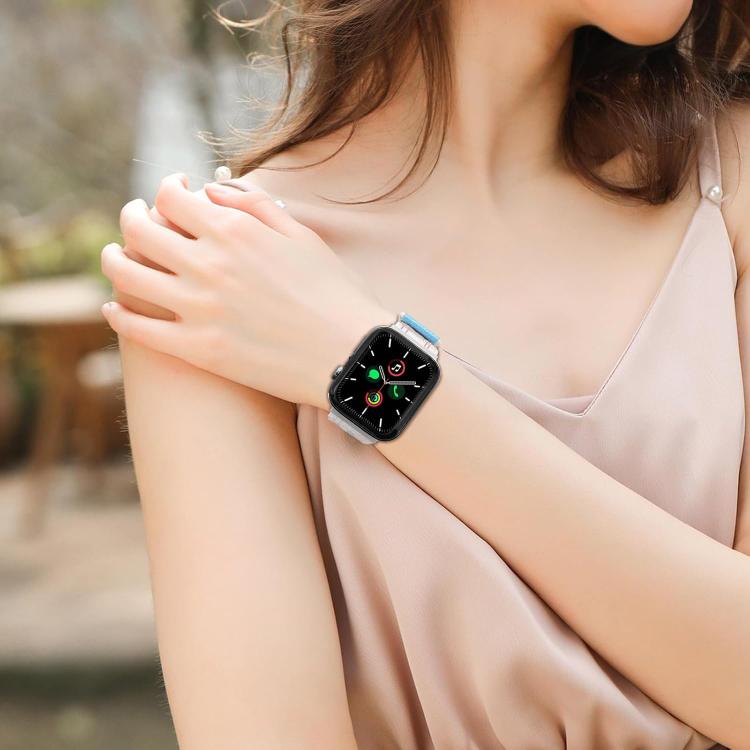xDfind Nylon Loop Woven Hook and Loop Fastener Watch Band, For Apple Watch 42 / 44 / 45 / 46 / 49mm