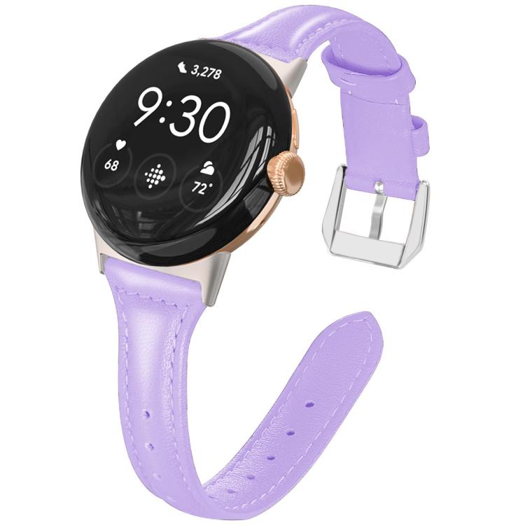 xDfind Slim Genuine Leather Watch Band, For Google Pixel Watch 4 / 3 / 2 / 1 41mm