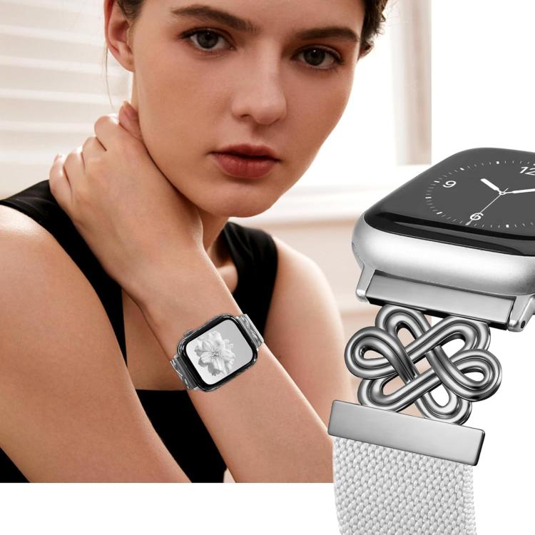 xDfind Chinese Knot Nylon Braided Magnetic Buckle Watch Band, For Apple Watch 42 / 44 / 45 / 46 / 49mm