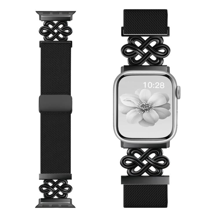 xDfind Chinese Knot Nylon Braided Magnetic Buckle Watch Band, For Apple Watch 42 / 44 / 45 / 46 / 49mm