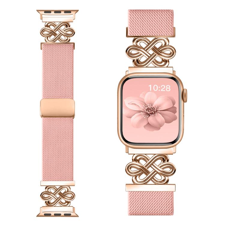 xDfind Chinese Knot Nylon Braided Magnetic Buckle Watch Band, For Apple Watch 42 / 44 / 45 / 46 / 49mm