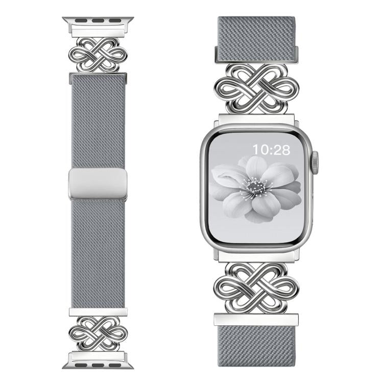 xDfind Chinese Knot Nylon Braided Magnetic Buckle Watch Band, For Apple Watch 42 / 44 / 45 / 46 / 49mm