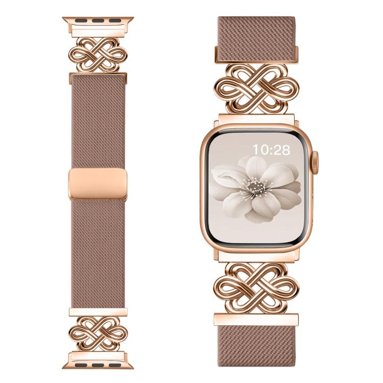xDfind Chinese Knot Nylon Braided Magnetic Buckle Watch Band, For Apple Watch 42 / 44 / 45 / 46 / 49mm
