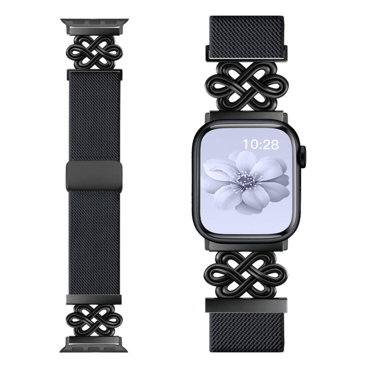 xDfind Chinese Knot Nylon Braided Magnetic Buckle Watch Band, For Apple Watch 42 / 44 / 45 / 46 / 49mm