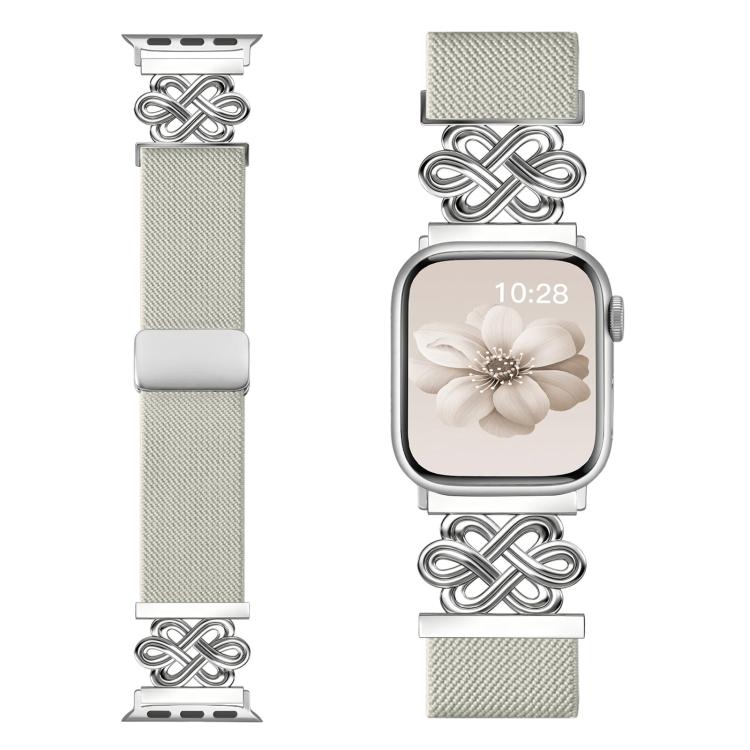 xDfind Chinese Knot Nylon Braided Magnetic Buckle Watch Band, For Apple Watch 38 / 40 / 41 / S11 42mm
