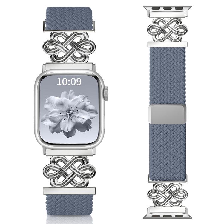 xDfind Chinese Knot Nylon Rainbow Braided Magnetic Buckle Watch Band, For Apple Watch 42 / 44 / 45 / 46 / 49mm