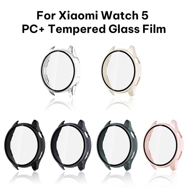 xDfind Solid Color Tempered Film Integrated PC Watch Case, For Xiaomi Watch 5