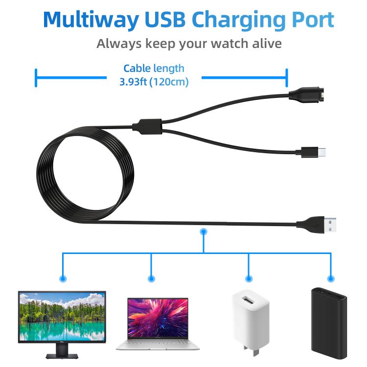 xDfind 2 in 1 USB to Type-C Charger Cable, Length: 1.2m, Charger Cable