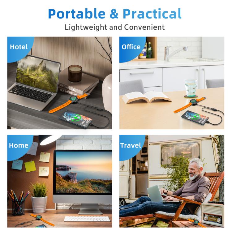 xDfind 2 in 1 USB to Type-C Integrated Watch Charging Base, Length: 1.2m, Charging Base