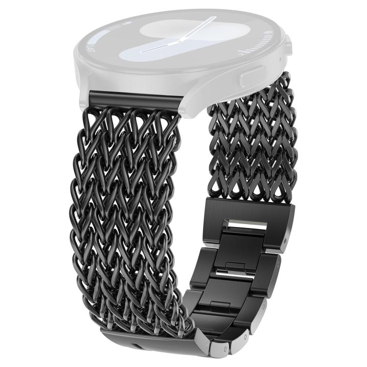 xDfind Flat Head Herringbone Braided Stainless Steel Watch Band, 22mm