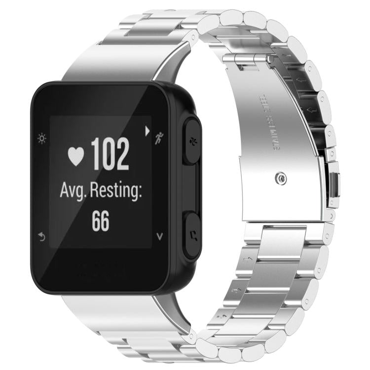 xDfind Three Beads Stainless Steel Watch Band, For Garmin Forerunner 45 / 45S / Swim 2, For Garmin Forerunner 35 / 30