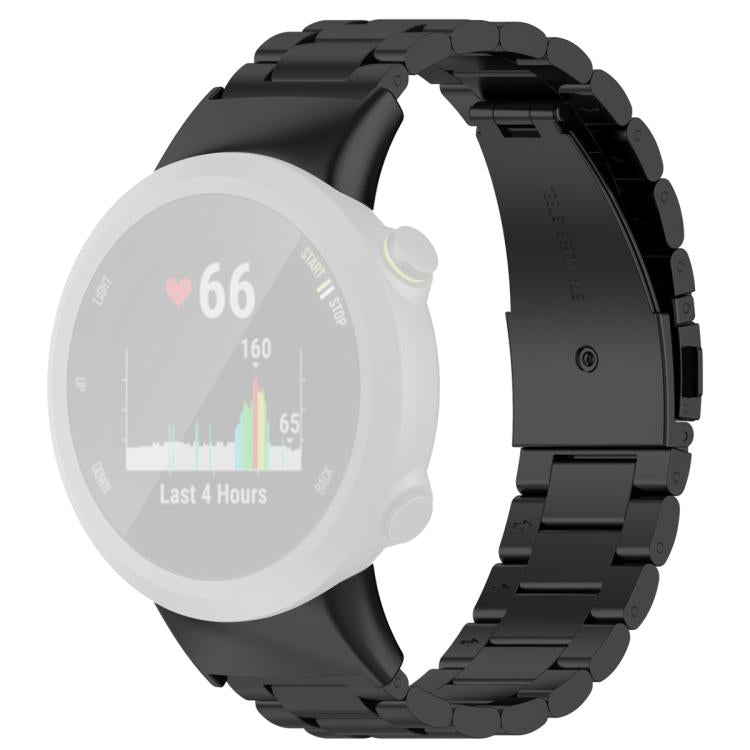 xDfind Three Beads Stainless Steel Watch Band, For Garmin Forerunner 45 / 45S / Swim 2, For Garmin Forerunner 35 / 30