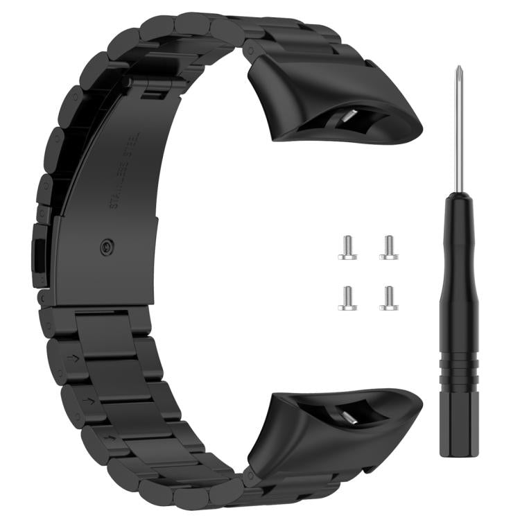 xDfind Three Beads Stainless Steel Watch Band, For Garmin Forerunner 45 / 45S / Swim 2, For Garmin Forerunner 35 / 30