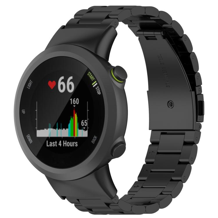 xDfind Three Beads Stainless Steel Watch Band, For Garmin Forerunner 45 / 45S / Swim 2, For Garmin Forerunner 35 / 30