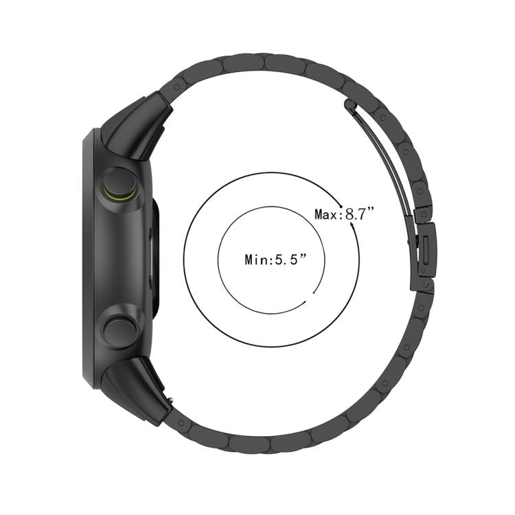 xDfind Three Beads Stainless Steel Watch Band, For Garmin Forerunner 45 / 45S / Swim 2, For Garmin Forerunner 35 / 30