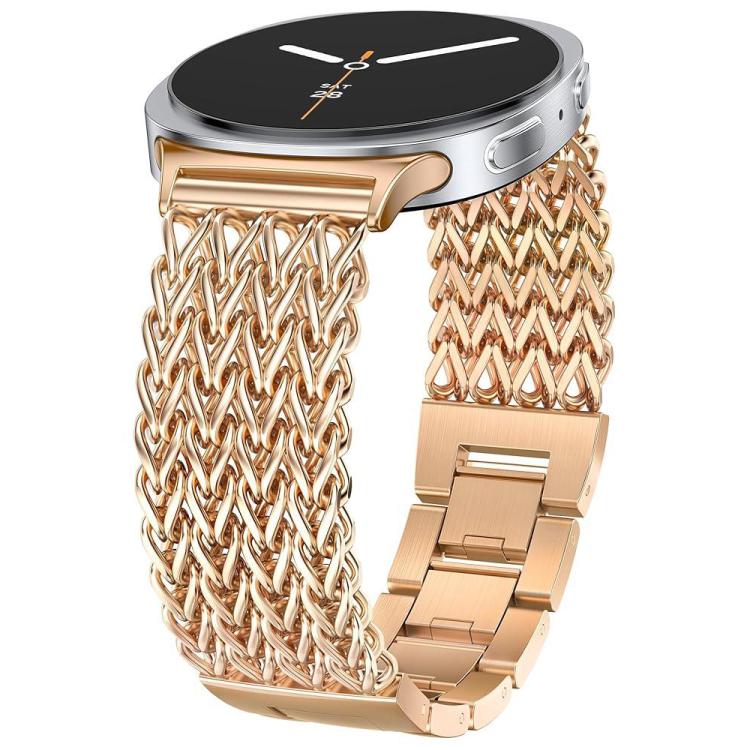 xDfind Herringbone Braided Stainless Steel Watch Band, For Samsung Galaxy Watch8 / Watch8 Classic