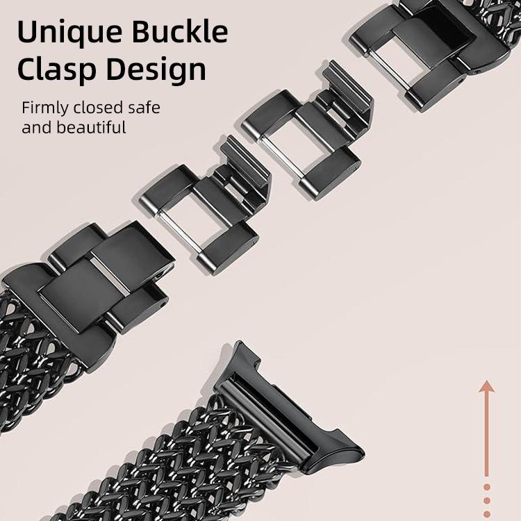 xDfind Herringbone Braided Stainless Steel Watch Band, For Samsung Galaxy Watch Ultra / Ultra 2025