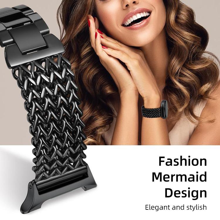 xDfind Herringbone Braided Stainless Steel Watch Band, For Samsung Galaxy Watch Ultra / Ultra 2025