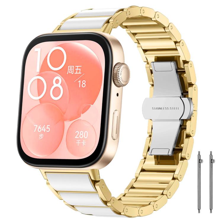 xDfind Ceramic Stainless Steel Watch Band, For Huawei Watch Fit4 / Fit4 Pro