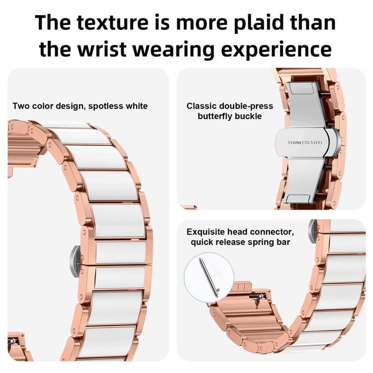 xDfind Ceramic Stainless Steel Watch Band, For Huawei Watch Fit4 / Fit4 Pro