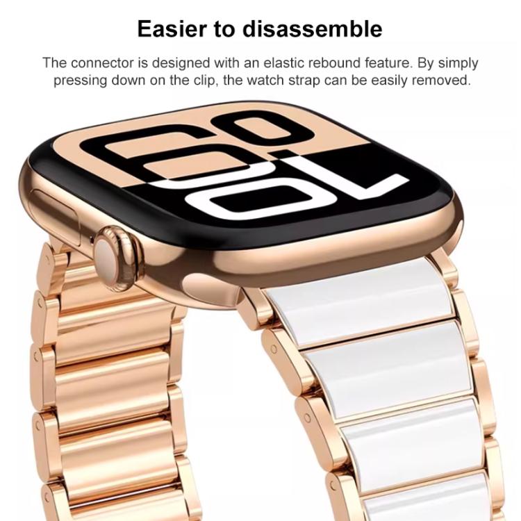 xDfind Ceramic Stainless Steel Watch Band, For Apple Watch 38 / 40 / 41 / S11 42mm