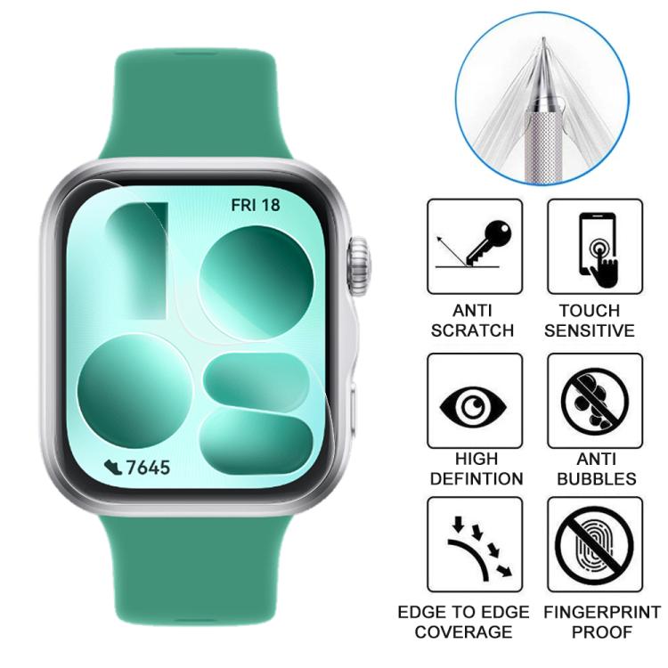 5pcs xDfind Soft Hydrogel Film Full Cover Front Protector, For Huawei Watch Fit 5, For Huawei Band 11 Pro, For Huawei Band 11