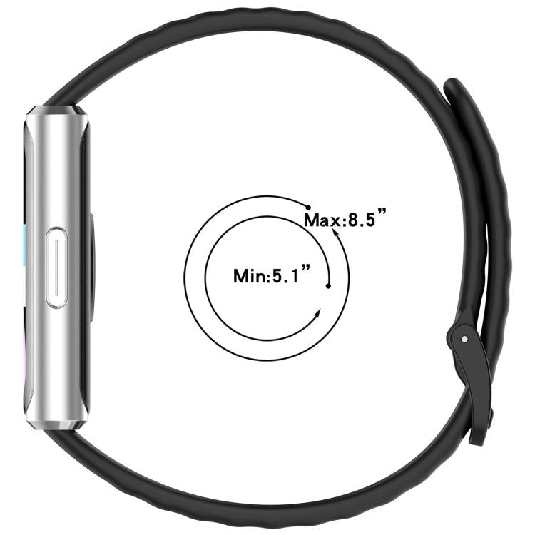 xDfind Wavy Texture Silicone Watch Band, For Huawei Band 11 Pro / 11