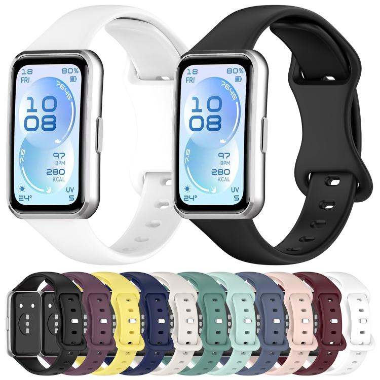 xDfind Slim Figure-8 Sports Reverse Buckle Silicone Watch Band, For Huawei Band 11 Pro / 11