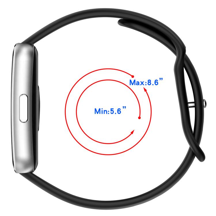 xDfind Slim Figure-8 Sports Reverse Buckle Silicone Watch Band, For Huawei Band 11 Pro / 11