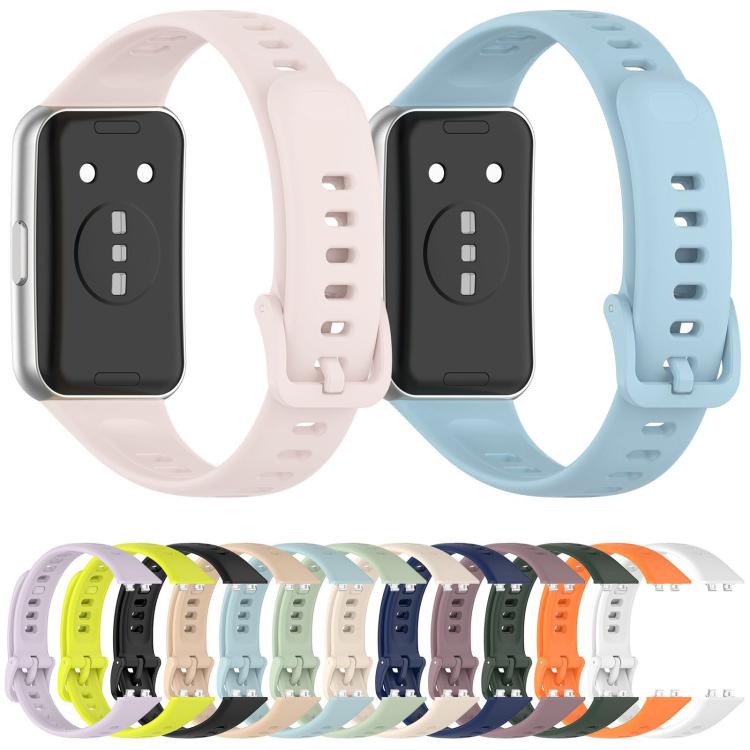 xDfind Smooth Solid-Color Breathable Silicone Watch Band, For Huawei Band 11 Pro / 11