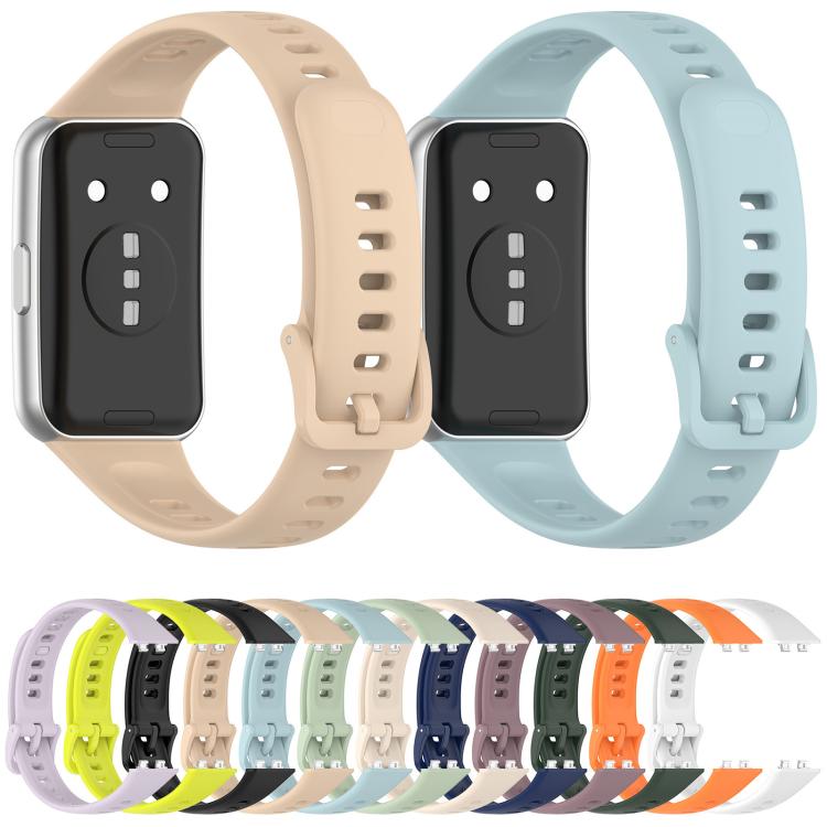 xDfind Smooth Solid-Color Breathable Silicone Watch Band, For Huawei Band 11 Pro / 11