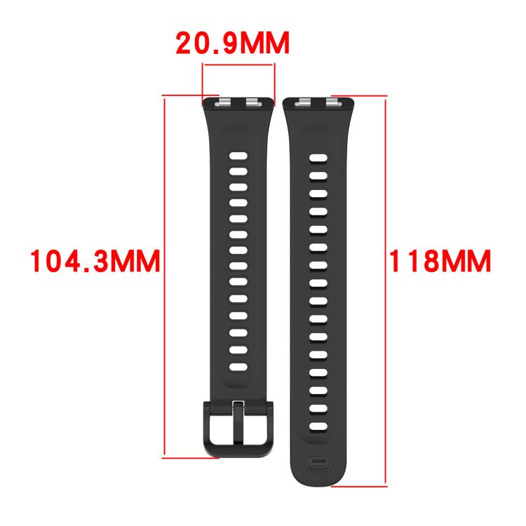 xDfind Smooth Solid-Color Breathable Silicone Watch Band, For Huawei Band 11 Pro / 11