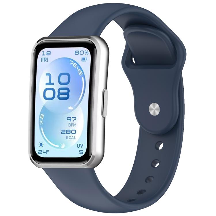 xDfind Solid-Color Reverse Buckle Silicone Watch Band, For Huawei Band 11 Pro / 11