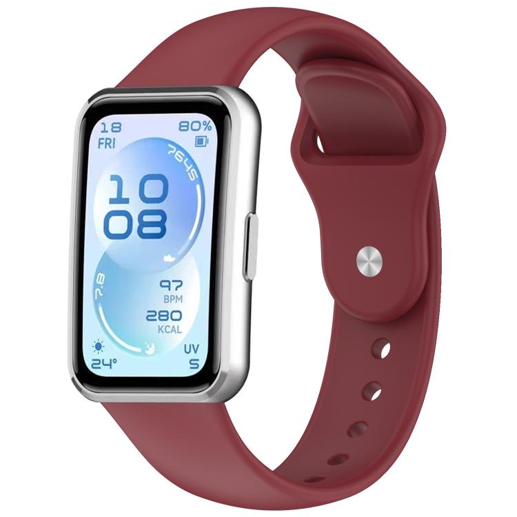 xDfind Solid-Color Reverse Buckle Silicone Watch Band, For Huawei Band 11 Pro / 11