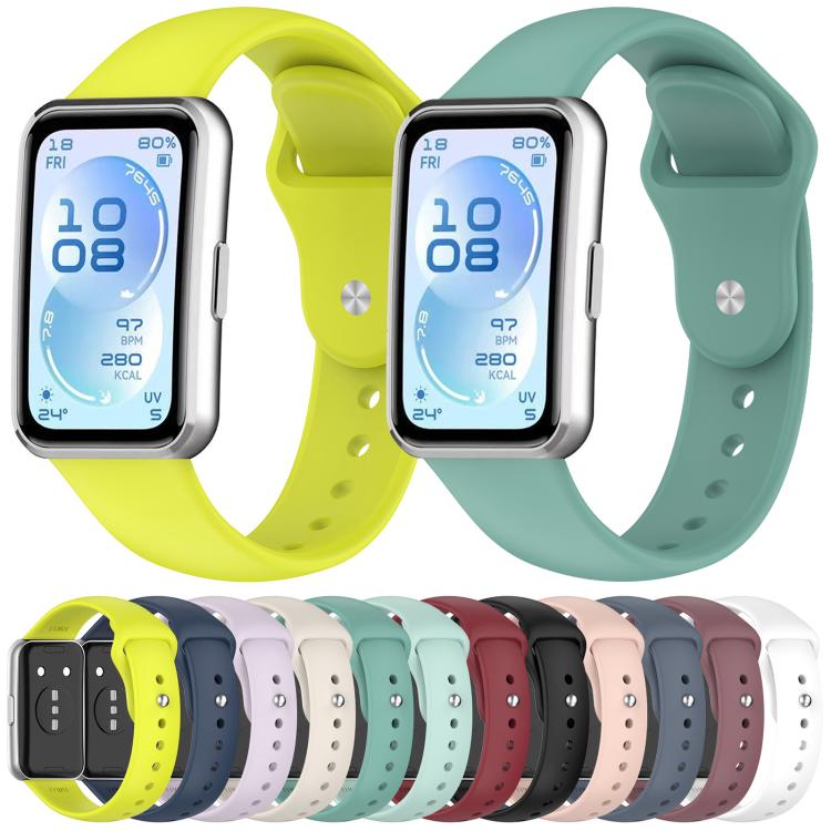 xDfind Solid-Color Reverse Buckle Silicone Watch Band, For Huawei Band 11 Pro / 11