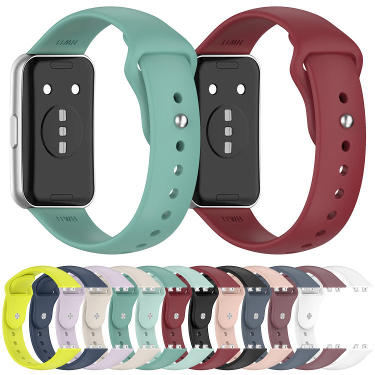 xDfind Solid-Color Reverse Buckle Silicone Watch Band, For Huawei Band 11 Pro / 11